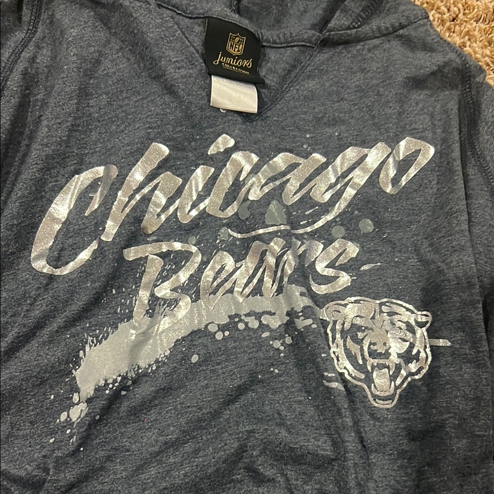 Chicago Bears Hoodie in Gray and Silver